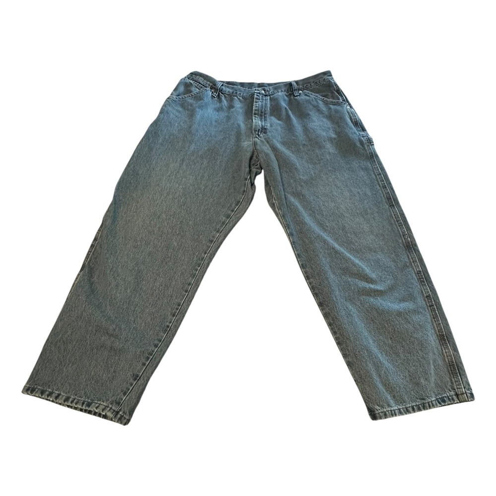 Wrangler Carpenter Jeans Mens 36x26.5 Blue Relaxed‎ Fit Utility 94LSWVD